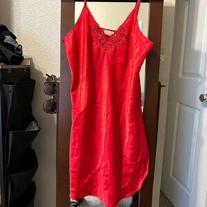Vintage red slip dress